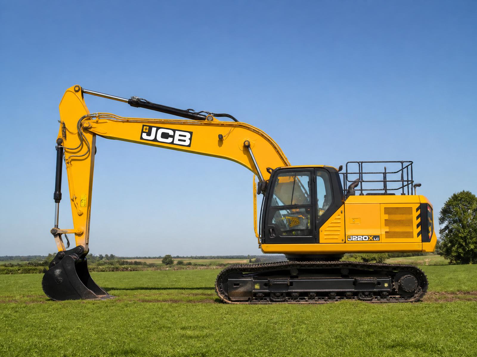 Koparka gąsienicowa JCB 220X LC na polu